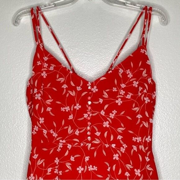 Alexia Admor Women's Orange Bailey Sweetheart High Low Maxi Dress Size 8 - Picture 4 of 12